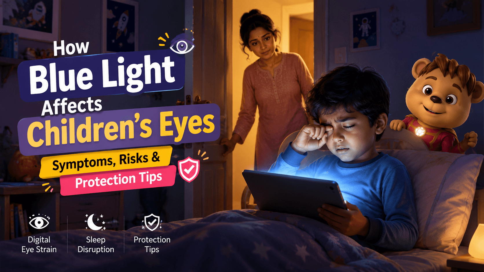 How Blue Light Affects Children's Eyes: Symptoms, Risks & Protection Tips